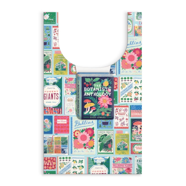 Ever Upward Botanist Bookshelf Packable Nylon Tote Bag