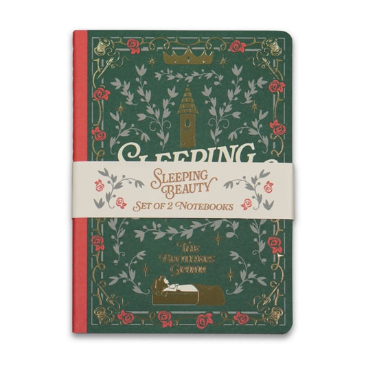 Set of 2 Stitch Bound A5 Notebooks - Sleep Beauty