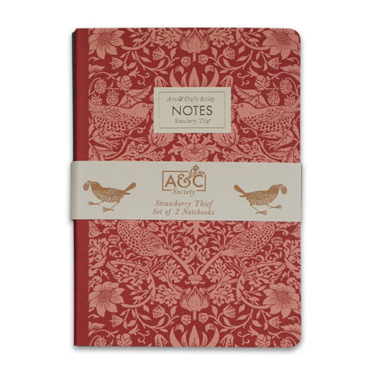 Set of 2 Stitch Bound A5 Notebooks - Rasp / Sage