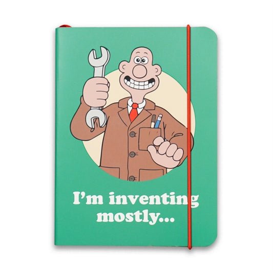 A6 Notebook (Softcover)-Wallace & Gromit (Wallace Inventing)