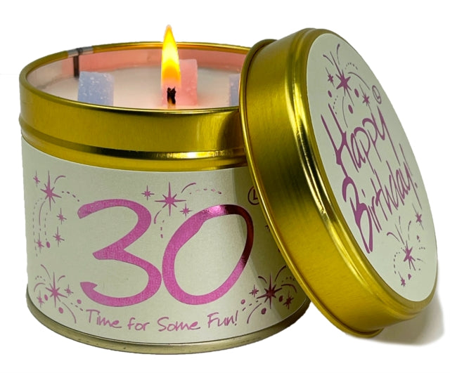 Happy Birthday 30 - Scented Tin Candle