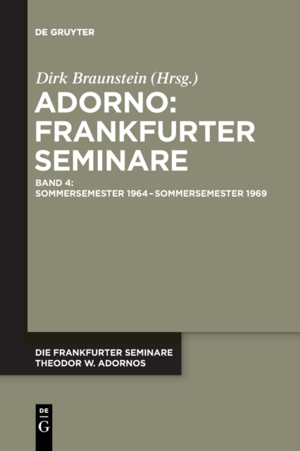Sommersemester 1964 - Sommersemester 1969