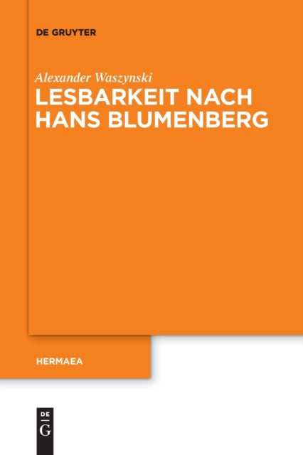 Lesbarkeit nach Hans Blumenberg