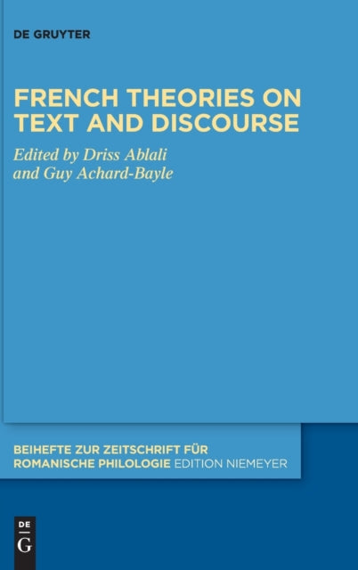 French theories on text and discourse