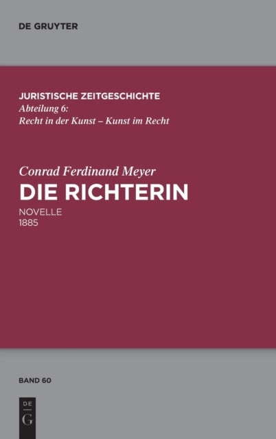 Die Richterin: Novelle 1885