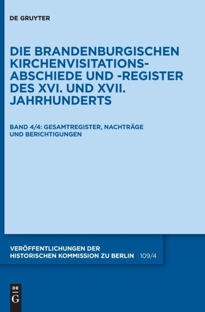 Die Mittelmark / Teil 4: Gesamtregister, Nachtrage und Berichtigungen