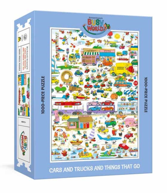 Richard Scarry's Cars and Trucks and Things That Go: 1000-Piece Puzzle: A Nostalgic Jigsaw Puzzle Inspired by the Timeless Classic:  Jigsaw Puzzles for Adults