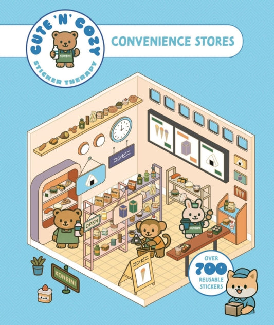 Cute 'n' Cozy Sticker Therapy: Convenience Stores: Over 500 Reusable Stickers!