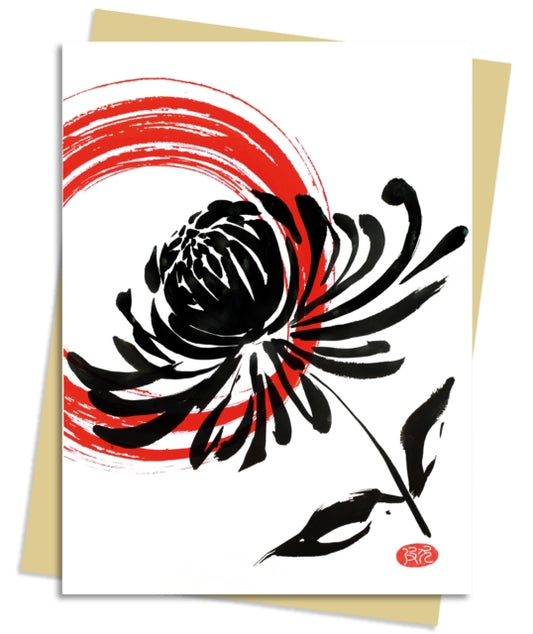Sumi Flowers: Crysanthemum Greeting Card Pack: Pack of 6