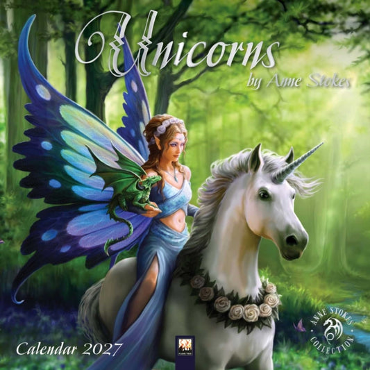 Unicorns by Anne Stokes Wall Calendar 2027 (Art Calendar)