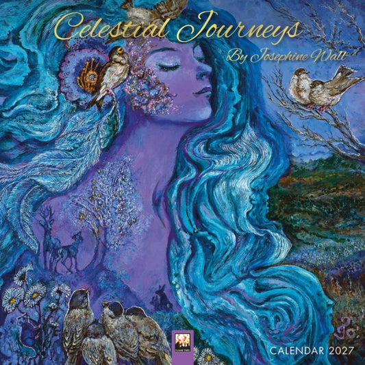 Celestial Journeys by Josephine Wall Mini Wall Calendar 2027 (Art Calendar)