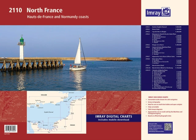2110 North France Chart Pack: Hauts-de-France and Normandy Coasts
