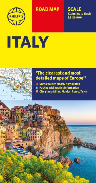 Philip's Italy Road Map: with scenic routes, tourist information and city plans