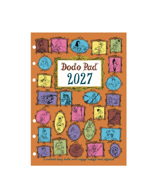 Dodo Pad Filofax-Compatible 2027 A5 Refill Diary - Week to View Calendar Year: A loose leaf Diary-Organiser-Planner for up to 5 people/activities. UK made, Sustainable, Plastic Free