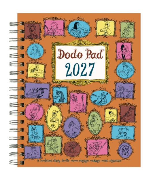 Dodo Pad Original Desk Diary 2027 HARDCOVER- Week to View, Calendar Year Diary: A Diary-Organiser-Planner Wall Book for people/appointments/activities. UK made, sustainable, plastic free