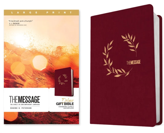 Message Deluxe Gift Bible, Large Print, Cranberry: The Bible in Contemporary Language