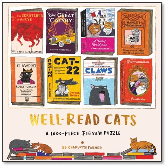 Well-Read Cats: A 1000-piece jigsaw puzzle, reimagining eight literary classics with a unique feline spin