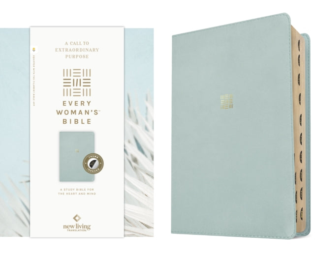 NLT Every Woman's Bible, Filament Enabled (Leatherlike, Sky Blue, Indexed, Red Letter)