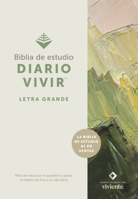 Biblia de Estudio del Diario Vivir Ntv, Letra Grande (Tapa Dura, Letra Roja)