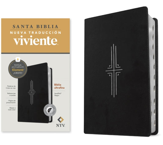 Biblia Ultrafina Ntv, Con Filament (Sentipiel, Negro, i½ndice, Letra Roja)