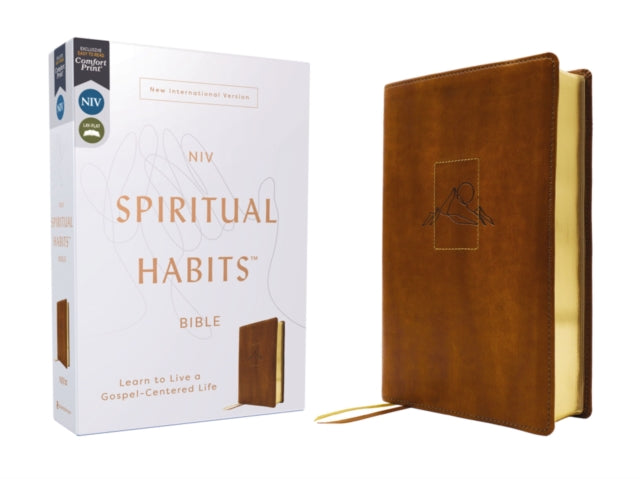 NIV, Spiritual Habits Bible, Leathersoft, Tan, Red Letter, Comfort Print: Learn to Live a Gospel-Centered Life
