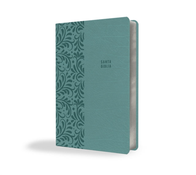 Biblia Reina Valera letra super gigante, simil piel aguamarina / Spanish Bible Reina Valera Super Giant Print, Aquamarine Leathersoft