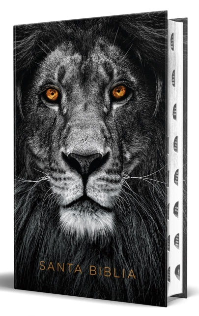 Biblia RVR 1960 letra grande tamano manual, tapa dura Leon de Juda con indice / Spanish Bible RVR 1960 Handy Size Large Print Hardcover Lion of Judah with In