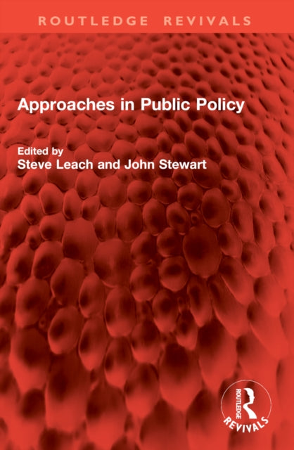 Approaches in Public Policy