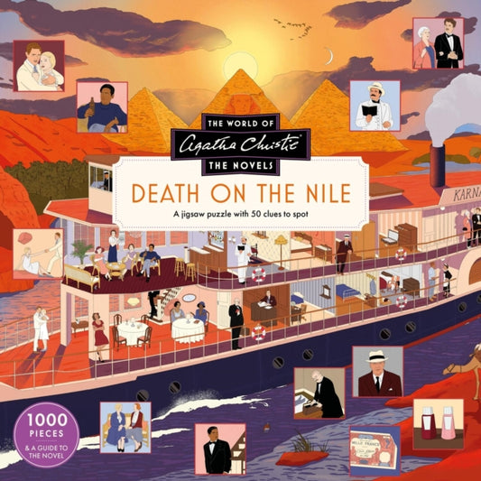 The World of Agatha Christie: Death on the Nile: A 1000-piece jigsaw puzzle with 50 clues to spot