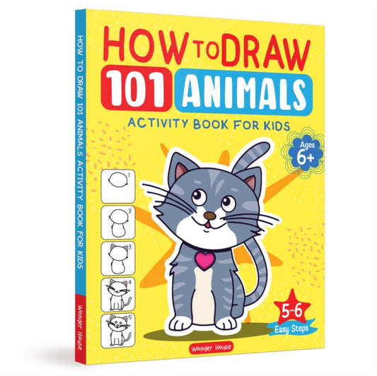How to Draw: 101 Animals (Activity Books for Kids) (Ages 5+)