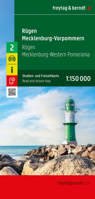 Rugen Island - Mecklenburg-Vorpommern, Road map 1:150.000: Road and leisure map