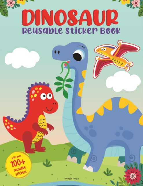 Dinosaur World Reusable Sticker Book?For Children