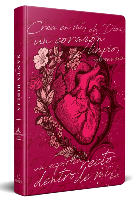 Biblia Reina Valera 1960 letra grande, tapa dura, tamano manual corazon (rosada) / Spanish Bible RVR 1960. Handy Size, Large Print, Hardcover, Pink
