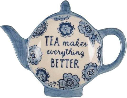 Blue Willow Tea Lovers Tea Bag Dish
