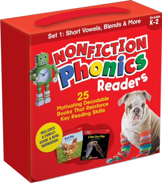 Nonfiction Phonics Readers: 25 Motivating Decodable Books That Reinforce Key Reading Skills: Short Vowels, Blends & More