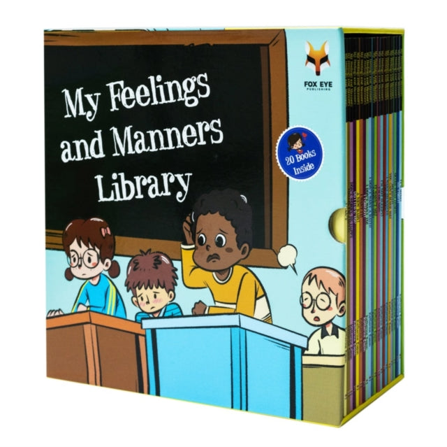 My Feelings and Manners Library 20 Books Box Set: Anxiety, Responsibilities, Physical Aggression, Separation Anxiety, Lying, Bad Manners, Trauma, Trying New Things, Sharing, Bad Manners, Bad Habits