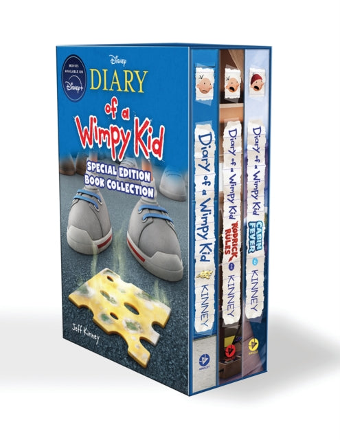 Diary of a Wimpy Kid 3-Book Collection: Special Disney+ Cover Editions: Diary of a Wimpy Kid, Rodrick Rules, and Cabin Fever