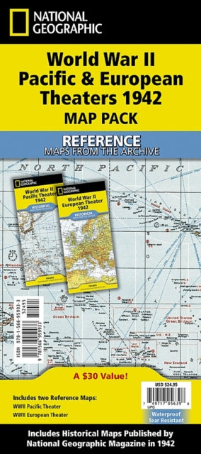 WWII Pacific and European Theaters: (folded from the archive) [Map Pack]