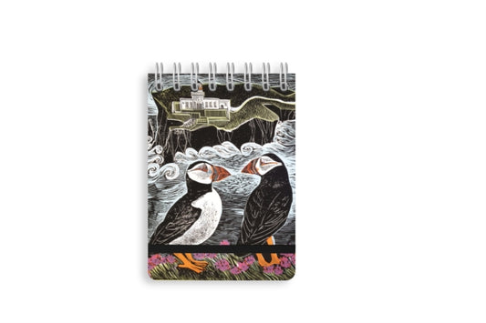 Angela Harding: Fair Isle Puffins (Spiral Bound Pocket Notebook)