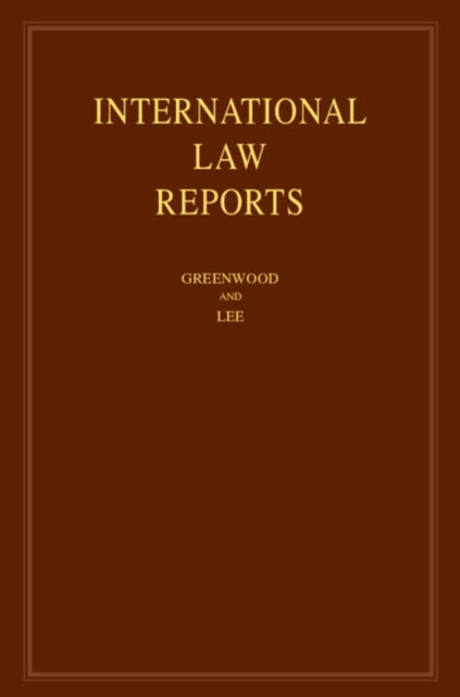 International Law Reports: Volume 213