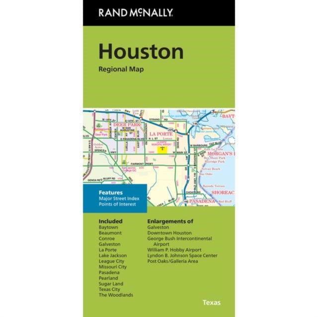 Houston Regional Map: Rand McNally Folded Map