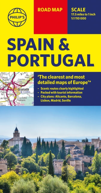 Philip's Spain and Portugal Road Map: (Philip's Sheet Maps)
