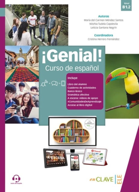 Genial!: Libro del alumno y Cuaderno de actividades 4 (B1.2) + audio descarga