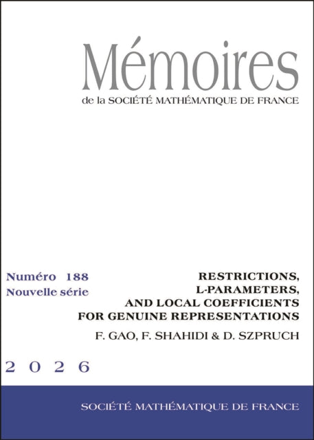 Restrictions, L-Parameters, and Local Coefficients for Genuine Representations