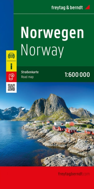 Norway Road Map: 1:600,000 scale
