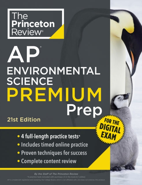 Princeton Review AP Environmental Science Premium Prep, 21st Edition: 5 Practice Tests + Digital Practice Online + Content Review
