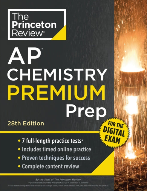 Princeton Review AP Chemistry Premium Prep, 28th Edition: 7 Practice Tests + Digital Practice Online + Content Review