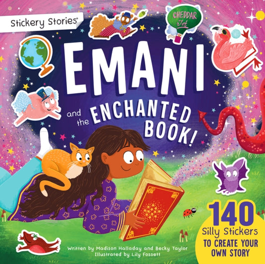 Stickery Stories: Emani and the Enchanted Book - fairytale fantasy adventure sticker activity storybook for 4-8 Year Olds!