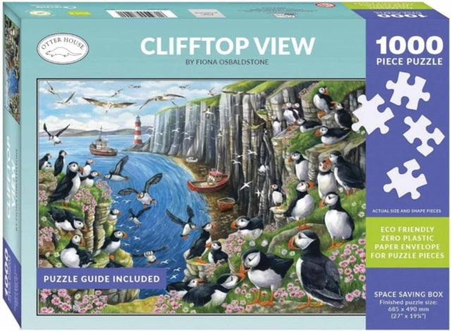 Jigsaw 1000 Piece - Clifftop View (Puffin) (L) cover