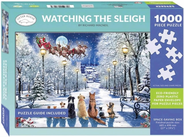 Jigsaw 1000 Piece - Watching The Sleigh (L) cover